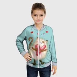 Детский бомбер 3D Котик - фото 2