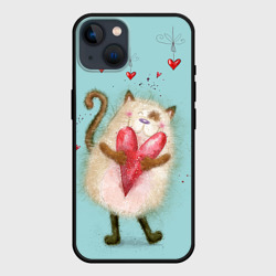 Чехол для iPhone 14 Котик