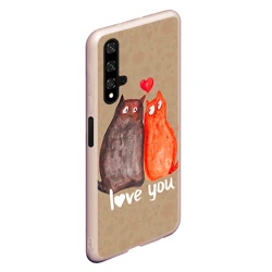 Чехол для Honor 20 Влюбленные котики - фото 2