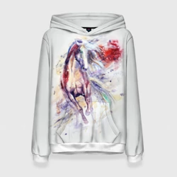 Женская толстовка 3D Лошадь. Арт 2