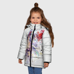 Зимняя куртка для девочек 3D Лошадь. Арт 2 - фото 2
