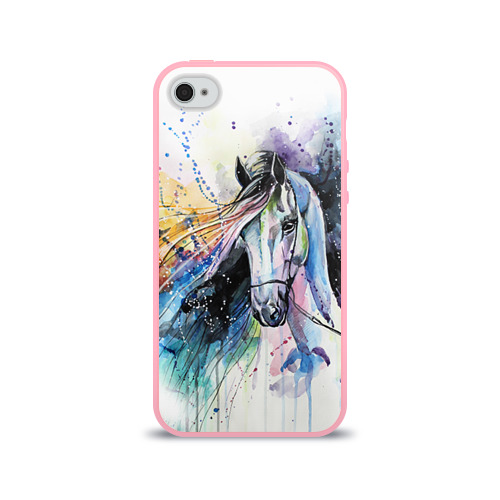 Чехол для Apple iPhone 4/4S силиконовый глянцевый Лошадь. Арт 3 Фото 01 Чехол для Apple iPhone 4/4S силиконовый глянцевый Лошадь. Арт 3 Фото 01