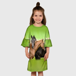 Детское платье 3D Лошади 2 - фото 2