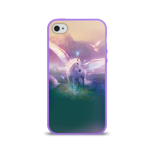 Чехол для Apple iPhone 4/4S силиконовый глянцевый Пегас Фото 01 Чехол для Apple iPhone 4/4S силиконовый глянцевый Пегас Фото 01