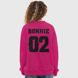 Женский свитшот oversize без начеса хлопок Bonnie - фото 2