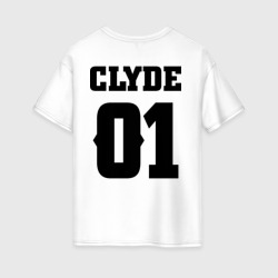 Женская футболка хлопок Oversize Clyde