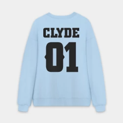 Мужской свитшот oversize без начеса хлопок Clyde
