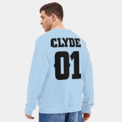 Мужской свитшот oversize без начеса хлопок Clyde - фото 2