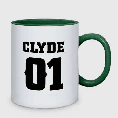 Кружка двухцветная Clyde, цвет белый + зеленый - фото 2