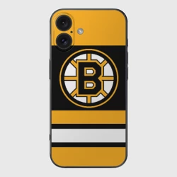 Чехол для iPhone 16 силиконовый с защитой камеры Boston Bruins