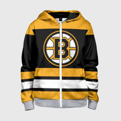 Детская толстовка 3D на молнии Boston Bruins