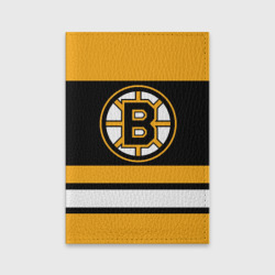 Обложка для паспорта матовая кожа Boston Bruins