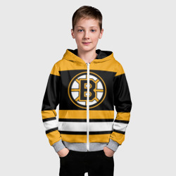 Детская толстовка 3D на молнии Boston Bruins - фото 2