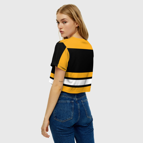 Женская футболка Crop-top 3D Boston Bruins, цвет 3D печать - фото 5