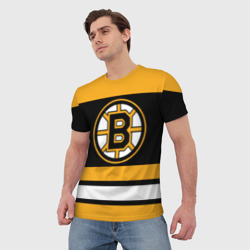 Мужская футболка 3D Boston Bruins - фото 2