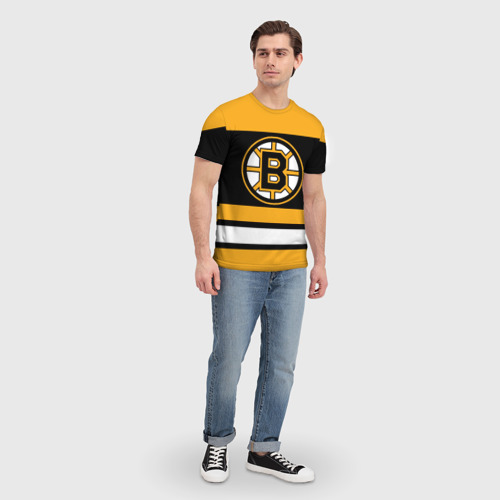 Мужская футболка 3D Boston Bruins, цвет 3D печать - фото 5