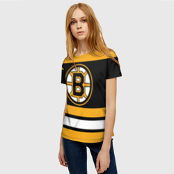 Женская футболка 3D Boston Bruins - фото 2