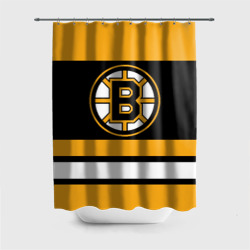 Штора 3D для ванной Boston Bruins