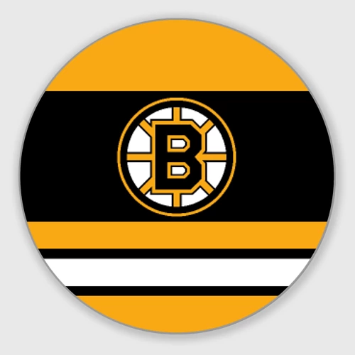 Круглый коврик для мышки Boston Bruins