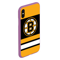 Чехол для iPhone XS Max матовый Boston Bruins - фото 2