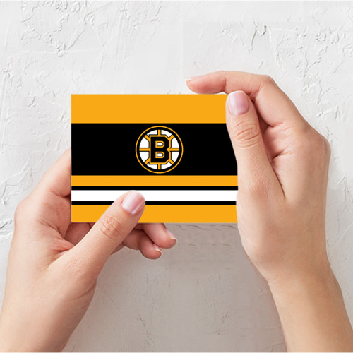 Поздравительная открытка Boston Bruins, цвет белый - фото 3