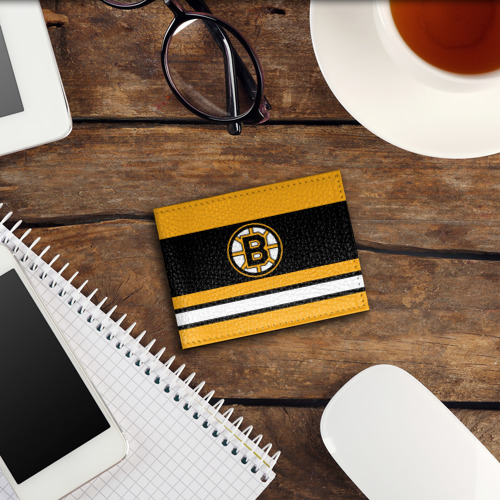 Обложка для студенческого билета Boston Bruins, цвет черный - фото 3