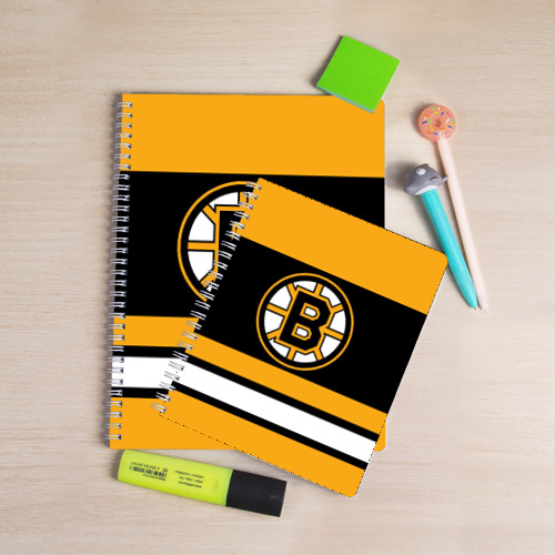 Тетрадь Boston Bruins, цвет крупная клетка - фото 3