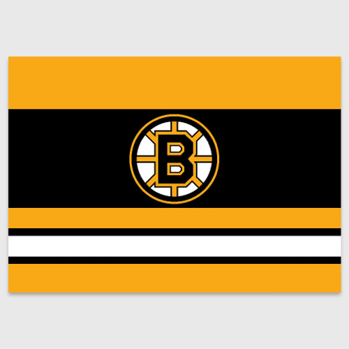 Поздравительная открытка Boston Bruins, цвет белый