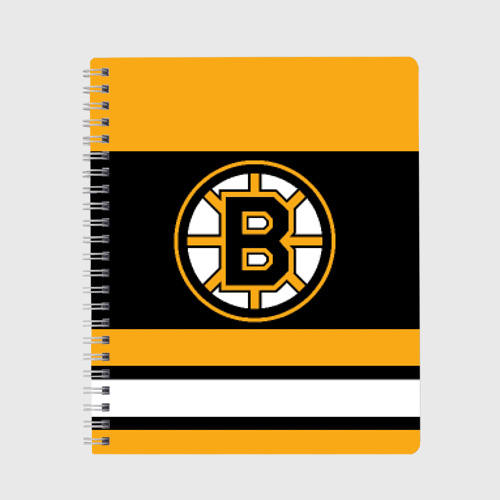 Тетрадь Boston Bruins, цвет крупная клетка