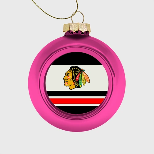 Ёлочный шар стеклянный/пластиковый Chicago Blackhawks