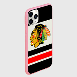 Чехол для iPhone 11 Pro Max матовый Chicago Blackhawks - фото 2