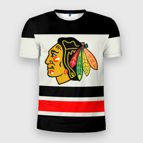 Мужская футболка 3D Slim Chicago Blackhawks, цвет 3D печать