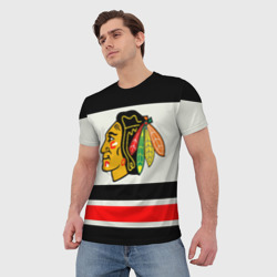 Мужская футболка 3D Chicago Blackhawks - фото 2