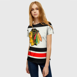 Женская футболка 3D Chicago Blackhawks - фото 2