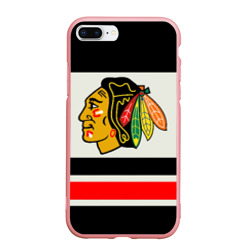 Чехол для iPhone 7Plus/8 Plus матовый Chicago Blackhawks