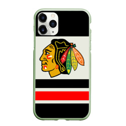 Чехол для iPhone 11 Pro матовый Chicago Blackhawks