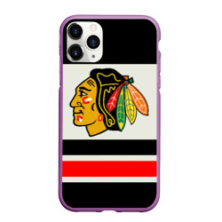 Чехол для iPhone 11 Pro Max матовый Chicago Blackhawks