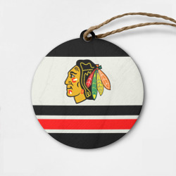 Деревянная игрушка круг Chicago Blackhawks