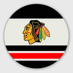 Круглый коврик для мышки Chicago Blackhawks