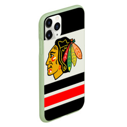 Чехол для iPhone 11 Pro матовый Chicago Blackhawks - фото 2