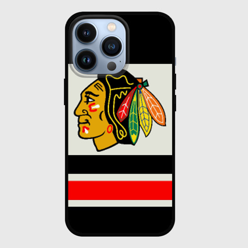 Чехол для iPhone 13 Pro Chicago Blackhawks, цвет черный