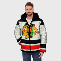 Мужская зимняя куртка 3D Chicago Blackhawks - фото 2