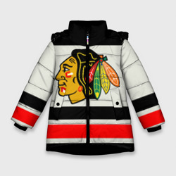 Зимняя куртка для девочек 3D Chicago Blackhawks