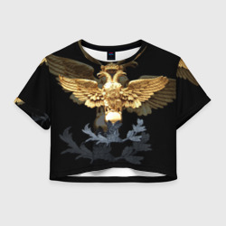 Женская футболка Crop-top 3D Золотой орел