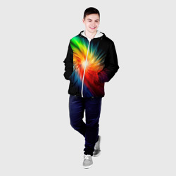 Мужская куртка 3D Звезда радуга - фото 2