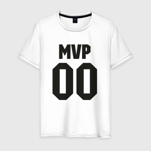 Мужская футболка хлопок MVP, цвет белый