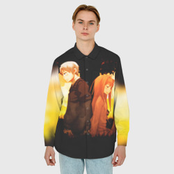 Мужская рубашка oversize 3D Волчица и Пряности 4 - фото 2