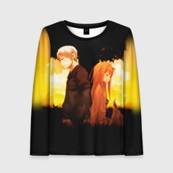 Женский лонгслив 3D Волчица и Пряности 4