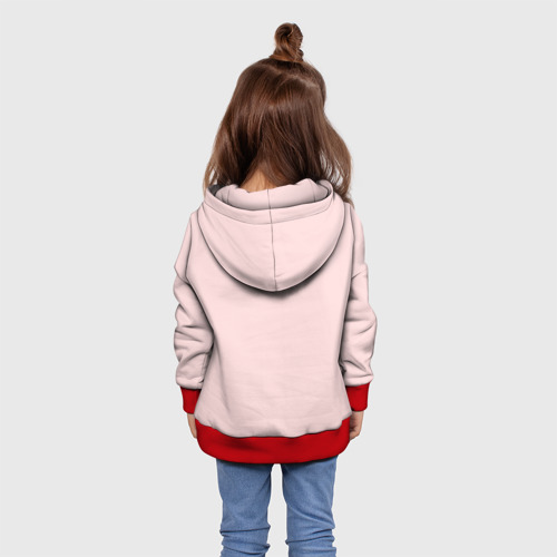 Детская толстовка 3D Cердечко, цвет красный - фото 5