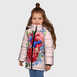 Зимняя куртка для девочек 3D Cердечко - фото 2
